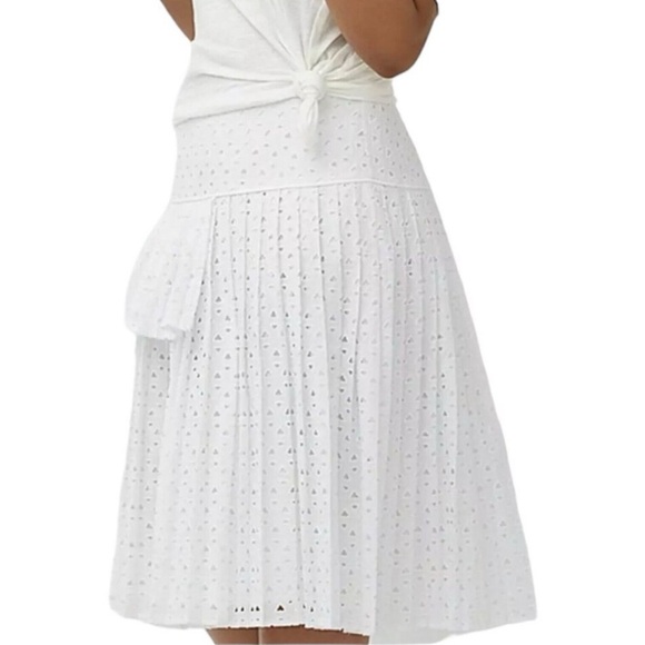 Lane Bryant Ruffled White Eyelet Lace Skirt - Picture 1 of 11